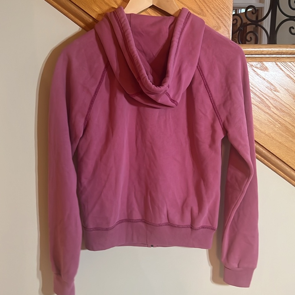 Abercrombie & Fitch Hoodie Size XXS Rose with Black Letters New With Tag - Picture 4 of 4